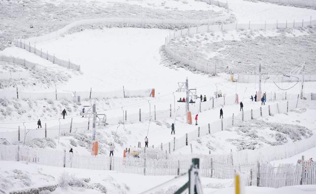 Béjar-La Covatilla, durante uno de sus primeros días de la temporada