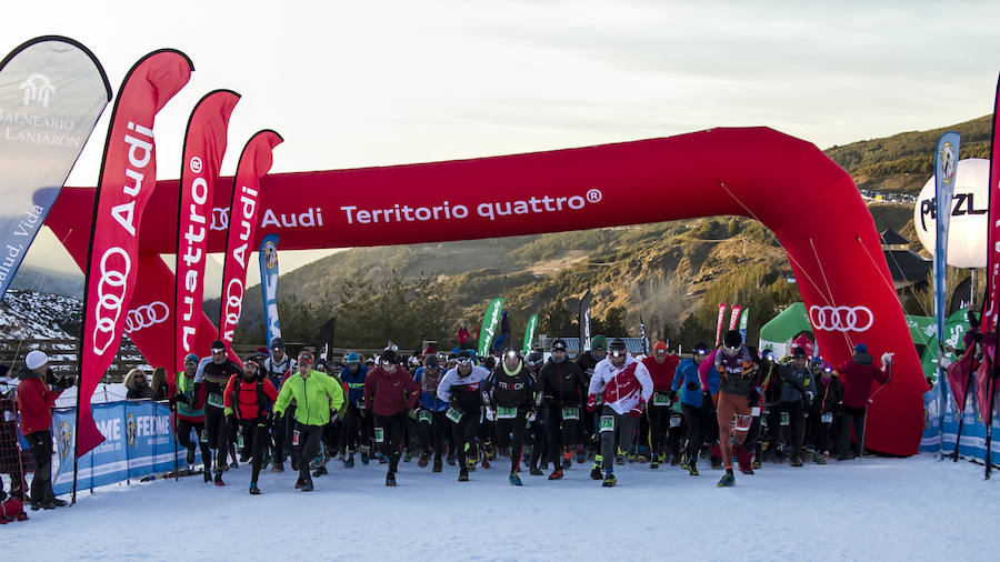 Jacob Gutiérrez arrasa en las cumbres de Sierra Nevada. El corredor de Dúrcal queda campeón de España de snow running por segundo año consecutivo y mejora su crono en catorce minutos