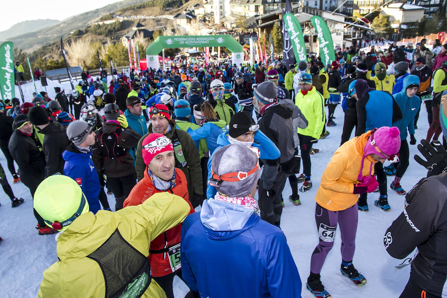 Jacob Gutiérrez arrasa en las cumbres de Sierra Nevada. El corredor de Dúrcal queda campeón de España de snow running por segundo año consecutivo y mejora su crono en catorce minutos