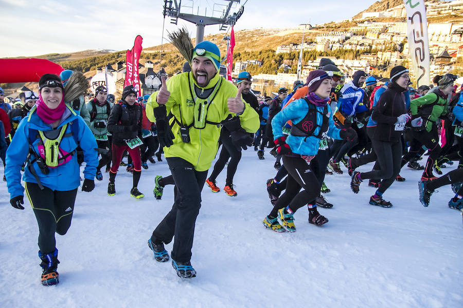 Jacob Gutiérrez arrasa en las cumbres de Sierra Nevada. El corredor de Dúrcal queda campeón de España de snow running por segundo año consecutivo y mejora su crono en catorce minutos