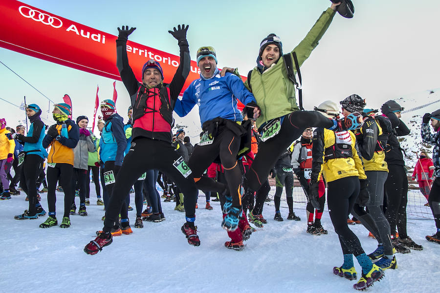 Jacob Gutiérrez arrasa en las cumbres de Sierra Nevada. El corredor de Dúrcal queda campeón de España de snow running por segundo año consecutivo y mejora su crono en catorce minutos