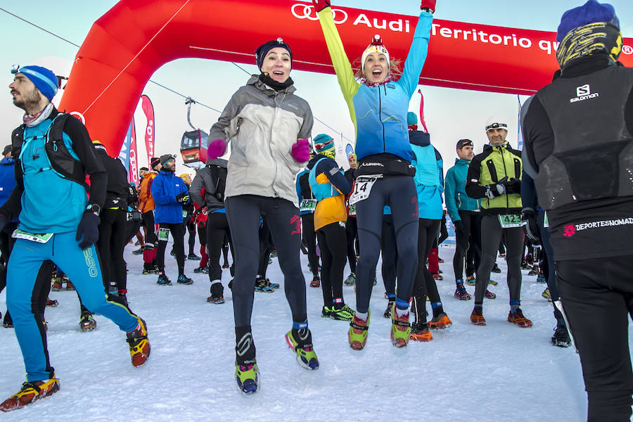 Jacob Gutiérrez arrasa en las cumbres de Sierra Nevada. El corredor de Dúrcal queda campeón de España de snow running por segundo año consecutivo y mejora su crono en catorce minutos