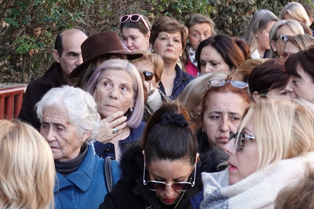 Miles de personas se han dado cita este sábado, como cada 9 de febrero, en el convento de los frailes Capuchinos,