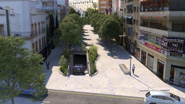 Imagen virtual, sujeta a cambio, de cómo quedará la calle Roldán y Marín.