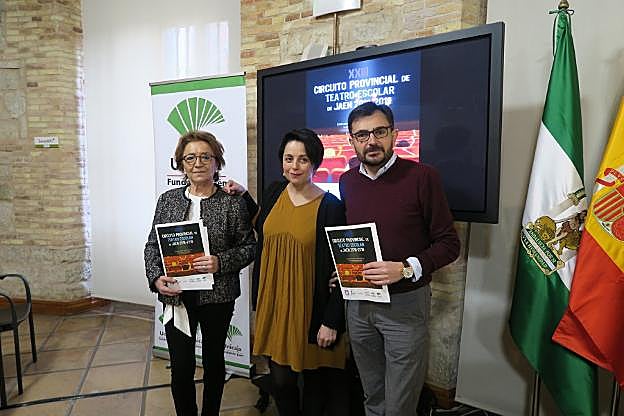 Carmen Espín, Mª Carmen Gámez y Juan Ángel Pérez.