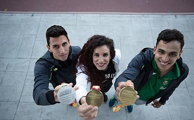 Dani Rodríguez, Laura Bueno y Arián Téllez. 