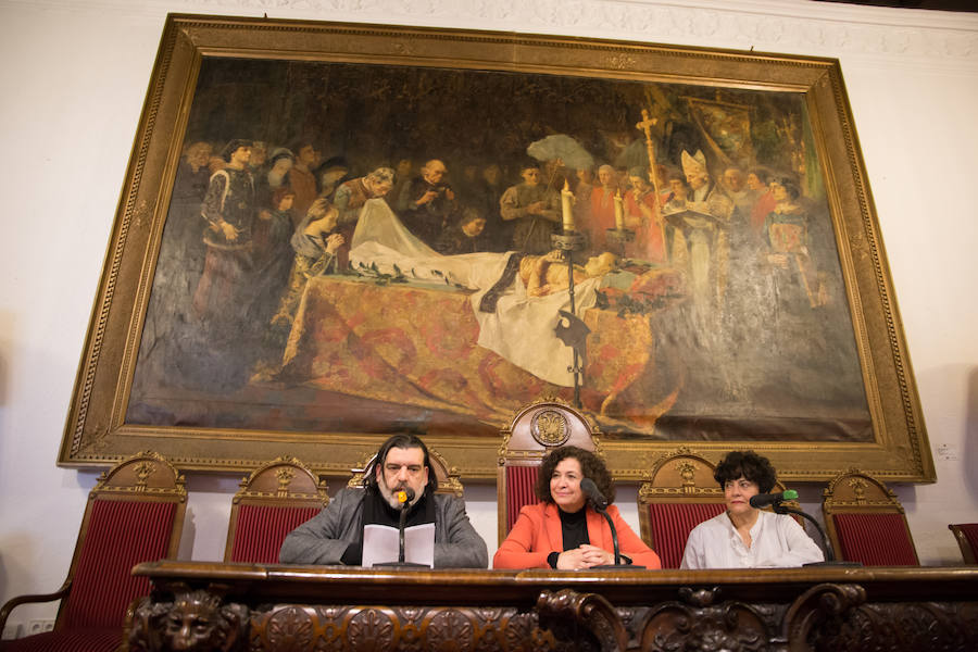 'La muerte del príncipe de Viana', obra de Vicente de Poveda y Juan cedido por el Prado, está en el Rectorados de la UGR.