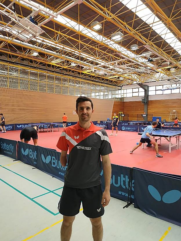 Ruiz, en su concentración en el CAR de Madrid, hace unos días