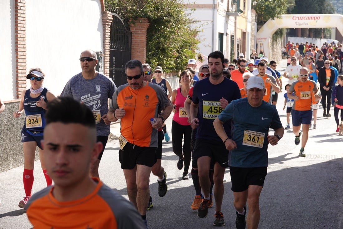 El Valle de Lecrín acoge una modesta carrera con 350 participantes entre corredores absolutos, senderistas y chiquillos