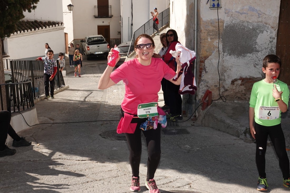 El Valle de Lecrín acoge una modesta carrera con 350 participantes entre corredores absolutos, senderistas y chiquillos