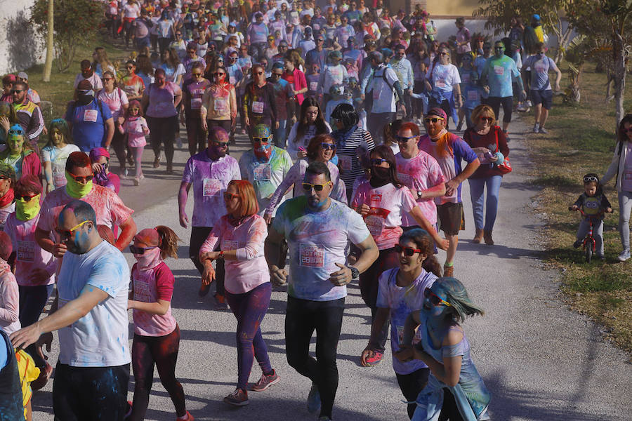 Han sido muchas las familias con niños que se han animado así a empezar el Día de Andalucía corriendo entre polvos de colores. En total, más de 4.000 personas