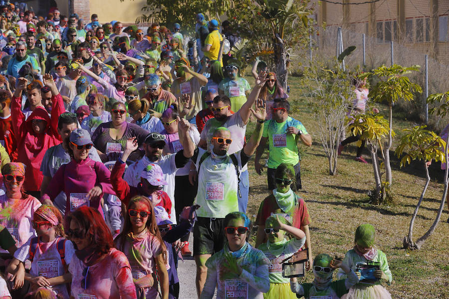 Han sido muchas las familias con niños que se han animado así a empezar el Día de Andalucía corriendo entre polvos de colores. En total, más de 4.000 personas