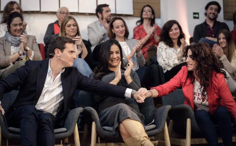 Albert Rivera participa en el acto de presentación del decálogo de Feminismo Liberal de Ciudadanos, el pasado domingo.