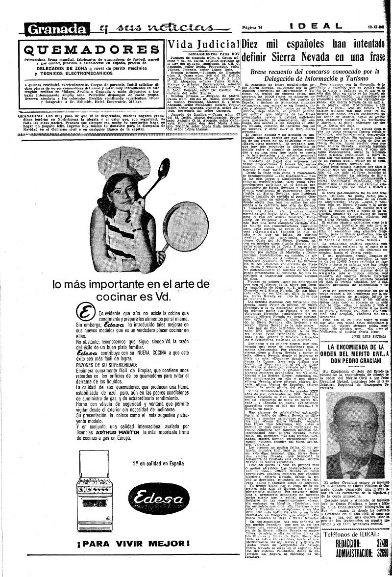 En la red de Mujeres del Zaidín saben bien lo que han luchado para ser indpendientes. «ací para obedecer», cuenta una de ellas, hasta que se rebeló. Las páginas de IDEAL de la década de los años sesenta reflejan en sus publicidades el ambiente de la época y la imagen de la mujer de entonces.