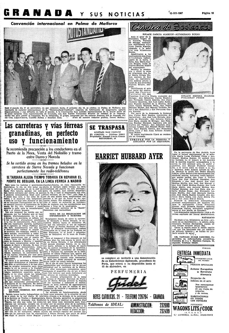 En la red de Mujeres del Zaidín saben bien lo que han luchado para ser indpendientes. «ací para obedecer», cuenta una de ellas, hasta que se rebeló. Las páginas de IDEAL de la década de los años sesenta reflejan en sus publicidades el ambiente de la época y la imagen de la mujer de entonces.