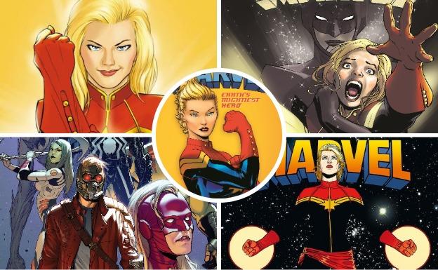 Portadas con Carol Danvers en diferentes colecciones. 