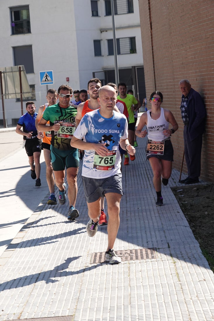 A algunos participantes parece que los 10 kilómetros del reccorido de la prueba de fondo de Loja se les hace leve a tenor de sus sonrisas y buen rollo. Otros en cambio parecen sufrir más o simplemente se concentran para disfrutar de la carrera.