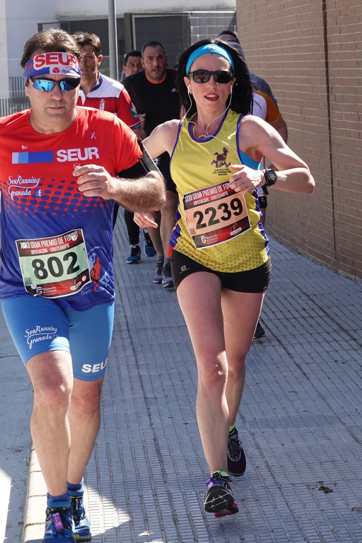 El reguero de atletas es amplio. Las piernas pesan en algunos momentos pero el objetivo de llegar a meta se mantiene. Si has participado en la carrera de fondo de Loja, prueba suerte a ver si te hemos retratado a lo largo del recorrido.