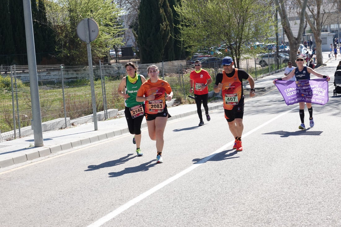 El reguero de atletas es amplio. Las piernas pesan en algunos momentos pero el objetivo de llegar a meta se mantiene. Si has participado en la carrera de fondo de Loja, prueba suerte a ver si te hemos retratado a lo largo del recorrido.