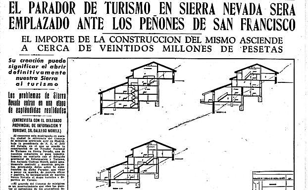 Información publicad a en IDEAL sobre el proyecto del Parador Nacional.