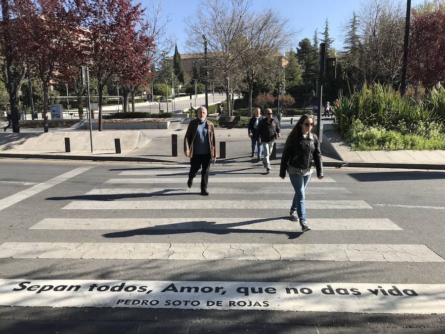 Pedro Soto de Rojas en la Avenida Constitución 