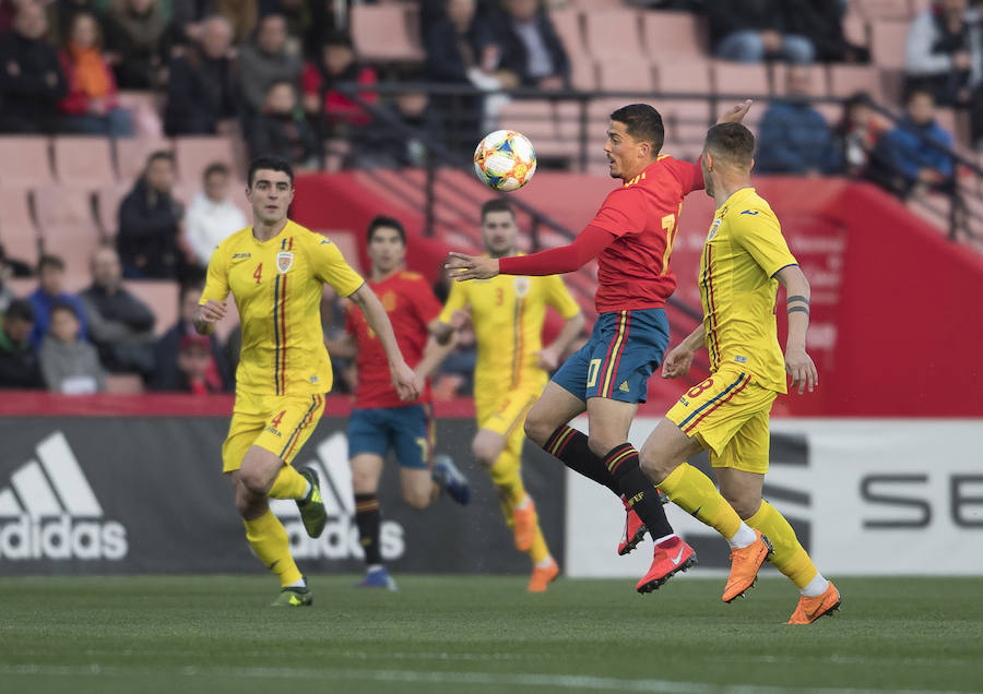 España sub 21 supera por la mínima a Rumanía en un amistoso disputado en el recinto del Zaidín a modo de preparación del Europeo de junio.