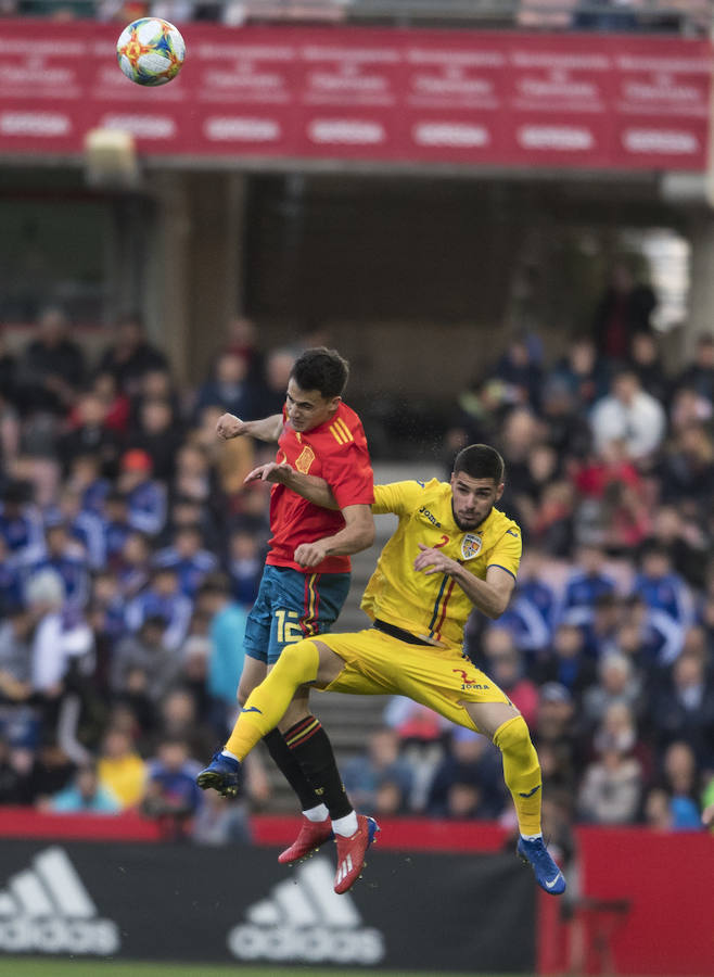 España sub 21 supera por la mínima a Rumanía en un amistoso disputado en el recinto del Zaidín a modo de preparación del Europeo de junio.