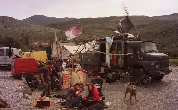 Feria del Dragón en el año 2001 en Tablones, en la Alpujarra.