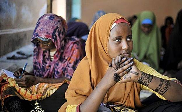 Imagen de archivo de una mujer somalí. 