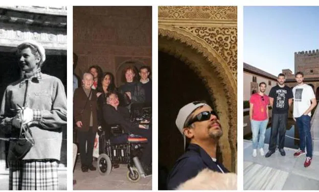 El 'Paseo de la fama' de la Alhambra: rostros conocidos que se rindieron a su encanto