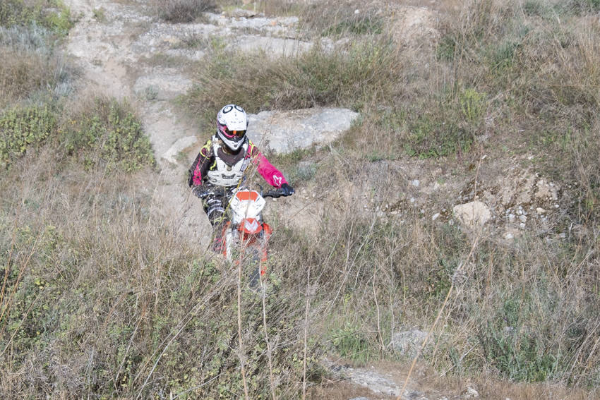 La paduleña es la única corredora granadina de moto de enduro que ha competido en campeonatos oficiales hasta el momento