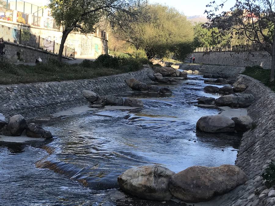 Zona de recreo para la utilización como aguas bravas