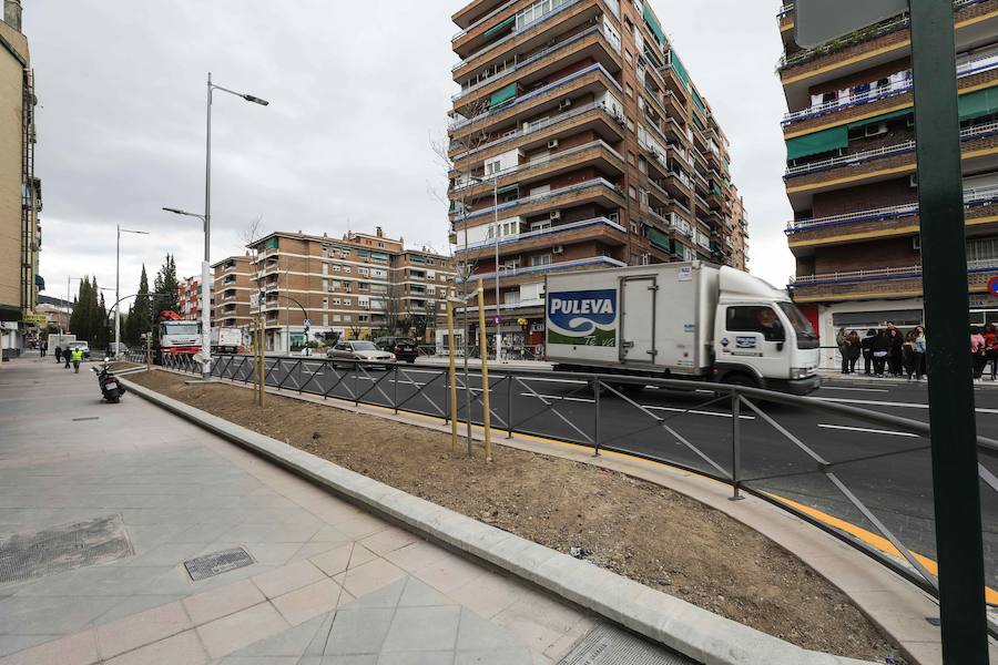 El tramo desde el puente de Zarabanda hasta la rotanda de la Circulación de la Encina luce tal y como prometió el Consistorio hace seis meses