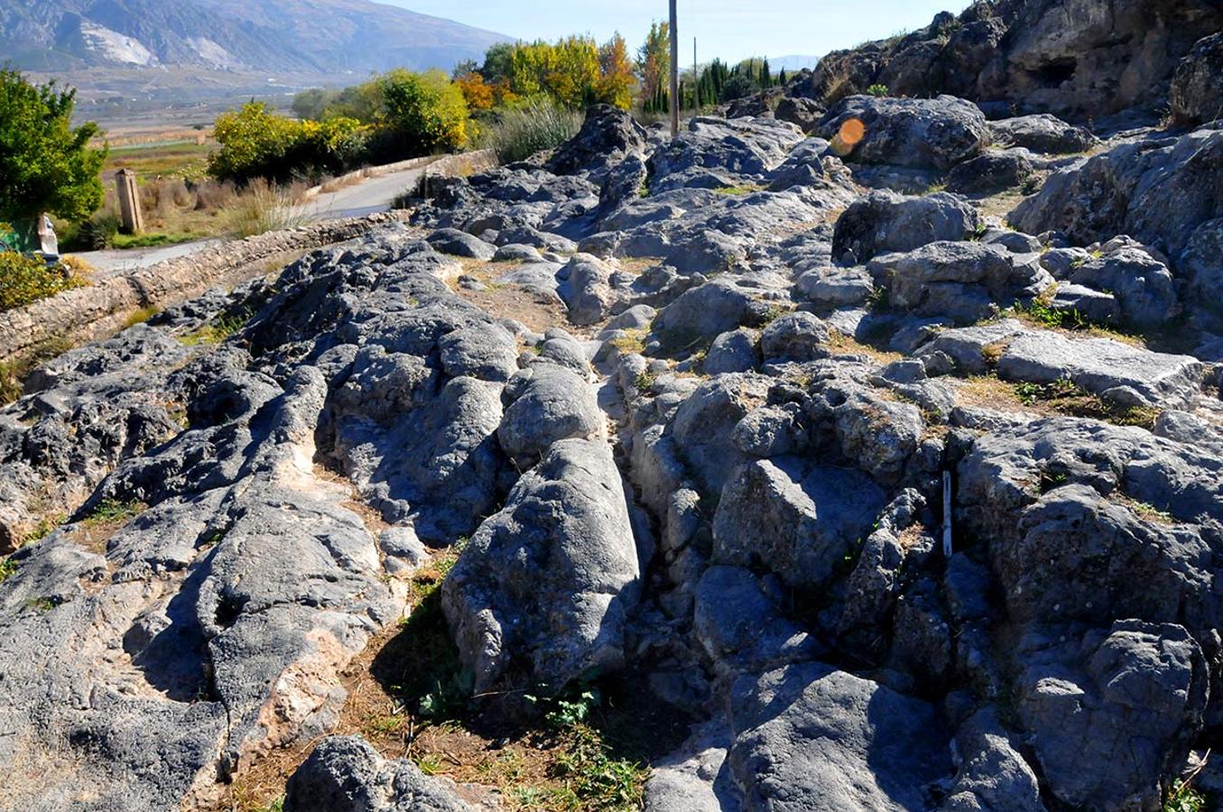 La primera carretera de la costa fue una vía romana de la que se conservan huellas de carros sobre las rocas, en el manantial del Mal Nombre de Padul.Una docena de rutas para conocer espacios naturales donde el paisaje y la historia se dan la mano. Parajes que forman parte de la evolución histórica de la provincia de Granada. 
