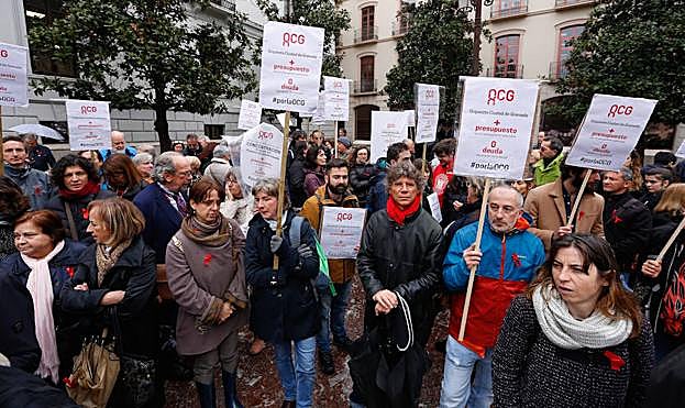 Los miembros de la OCG se manifestaron el pasado 5 de abril.