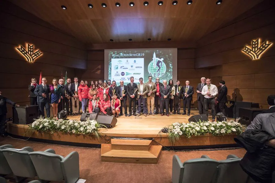 Foto de familia de los premiados.