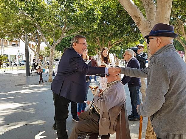 Fernando Martínez, en un parque almeriense.