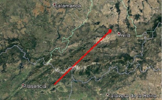 Una bola de fuego sobrevuela el centro del país