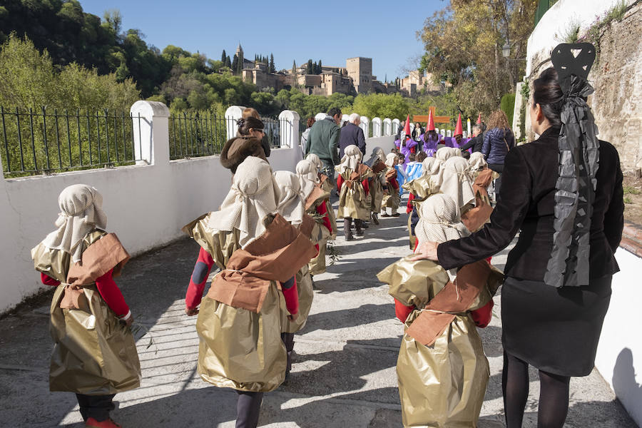 La cita cofrade infantil de este barrio fue muy participativa