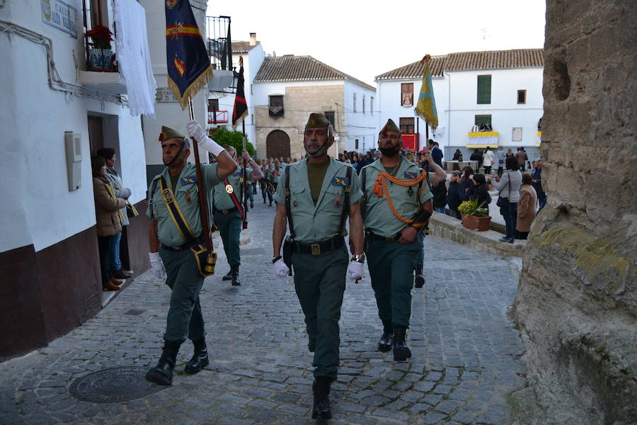 El Viernes de Dolores, la imagen de la Patrona de Alhama realizó su recorrido habitual hasta el Barrio de la Joya acompañada por centenares de alhameños y devotos de esta Virgen procedentes de otros puntos de Granada.