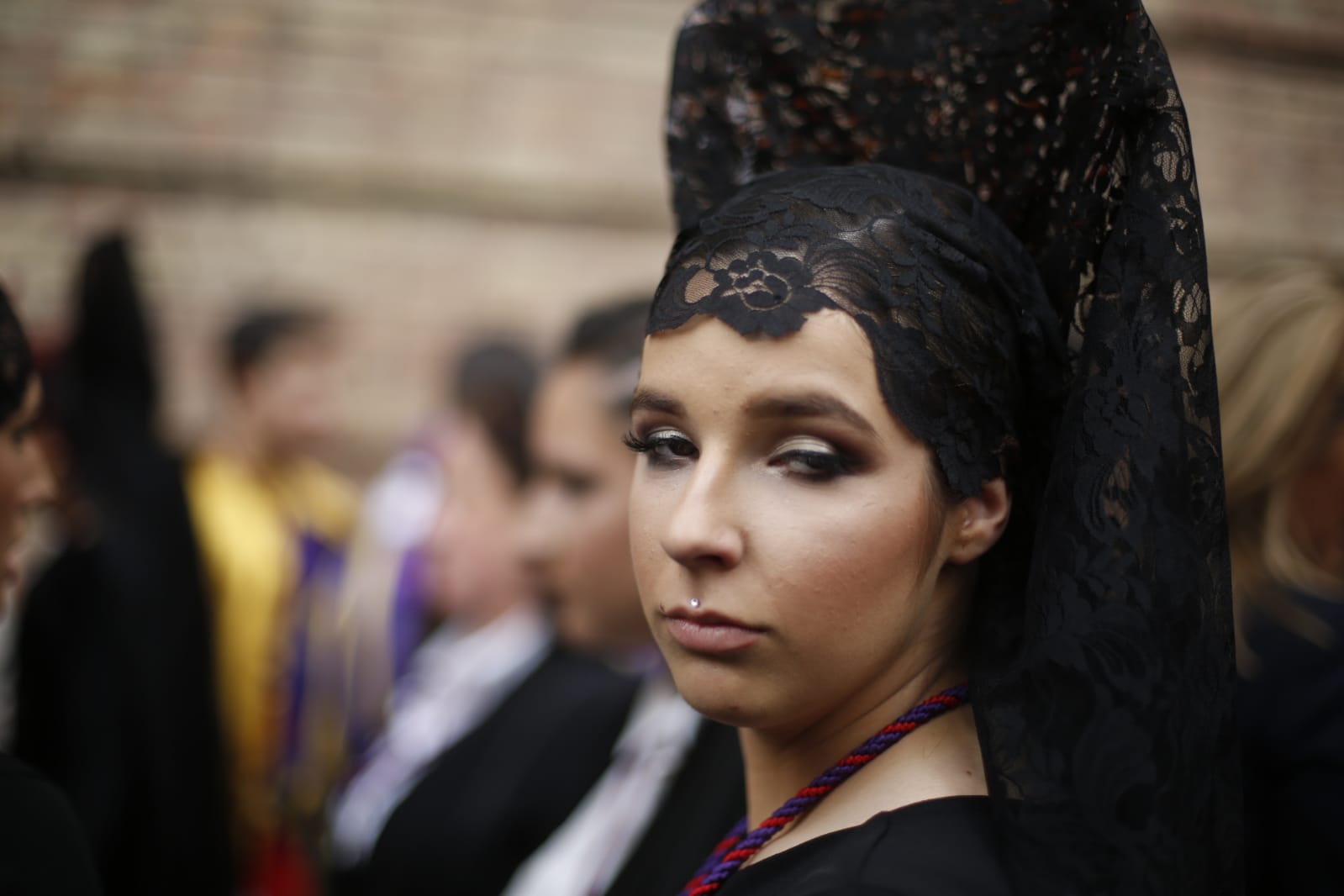 La Hermandad de Los Gitanos sale del Sagrado Corazón pero se tiene que quedr en la Catedral por la lluvia