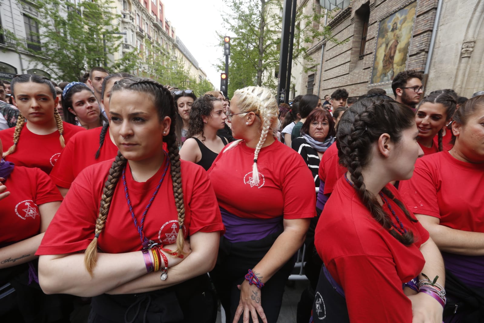 La Hermandad de Los Gitanos sale del Sagrado Corazón pero se tiene que quedr en la Catedral por la lluvia