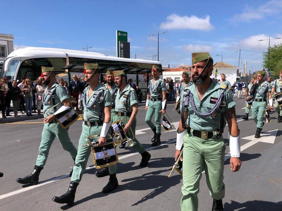 Los legionarios estarán esta tarde tras la cruz de guía de la cofradía de los Ferroviarios