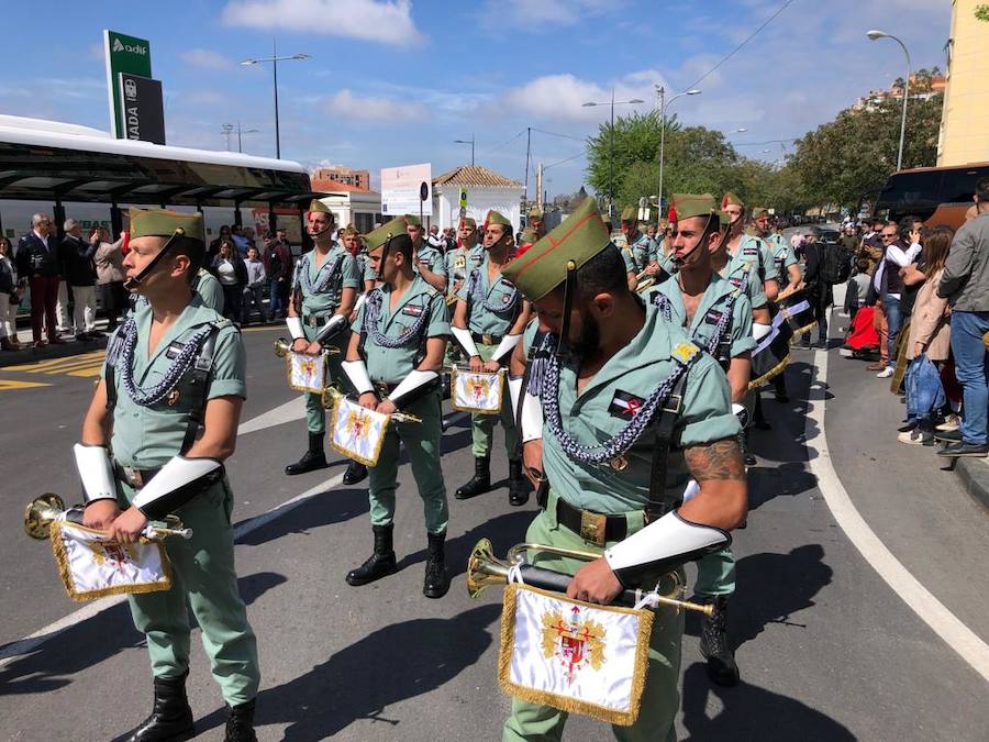Los legionarios estarán esta tarde tras la cruz de guía de la cofradía de los Ferroviarios