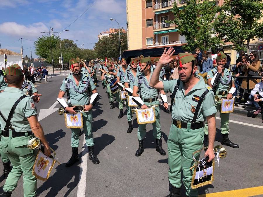 Los legionarios estarán esta tarde tras la cruz de guía de la cofradía de los Ferroviarios