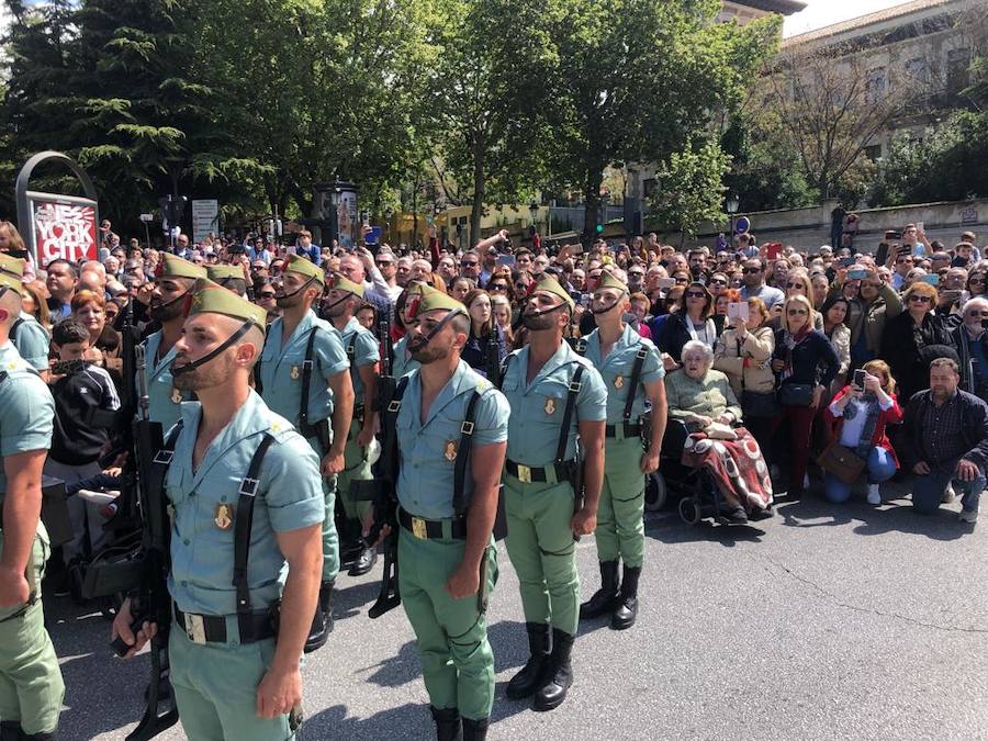 Los legionarios estarán esta tarde tras la cruz de guía de la cofradía de los Ferroviarios