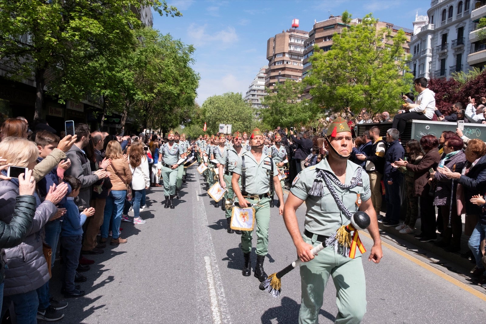 Los legionarios estarán esta tarde tras la cruz de guía de la cofradía de los Ferroviarios