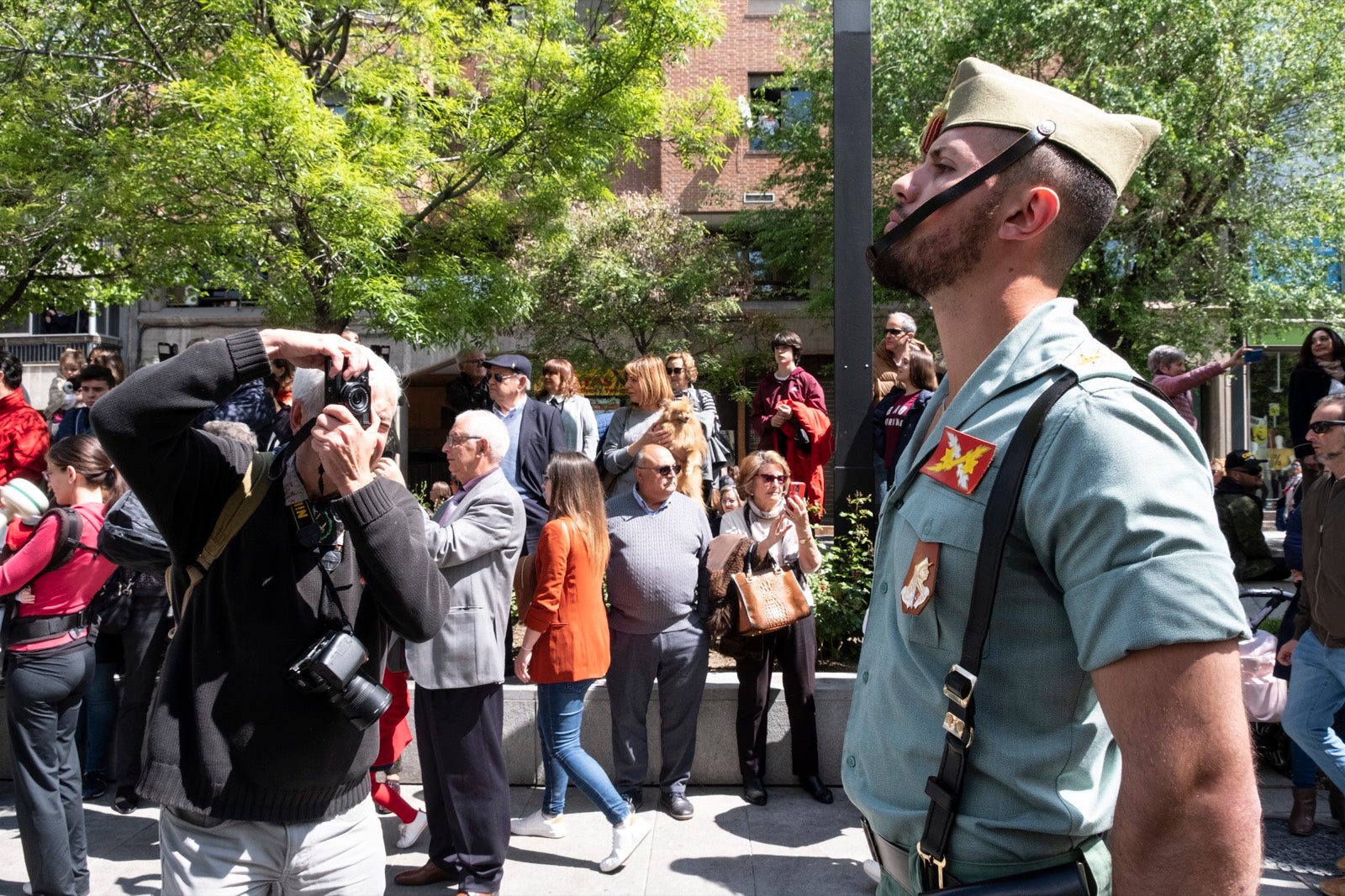 Los legionarios estarán esta tarde tras la cruz de guía de la cofradía de los Ferroviarios