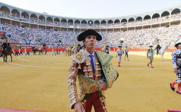 José Tomás, en la plaza de toros de Granada