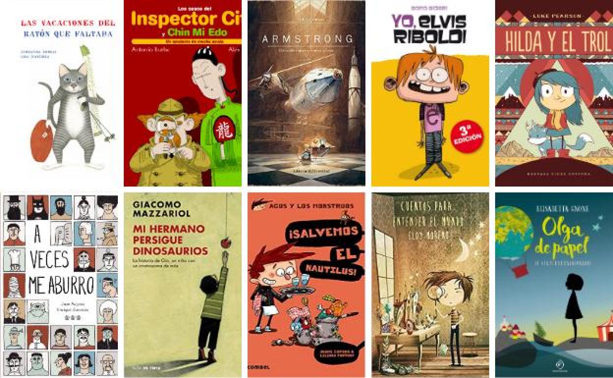 Varias portadas de libros recomendados. 